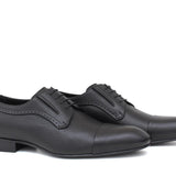 Derby in vitellino morbido colore nero con fondo in cuoio antiscivolo 7683LSN 106 ROSSI 