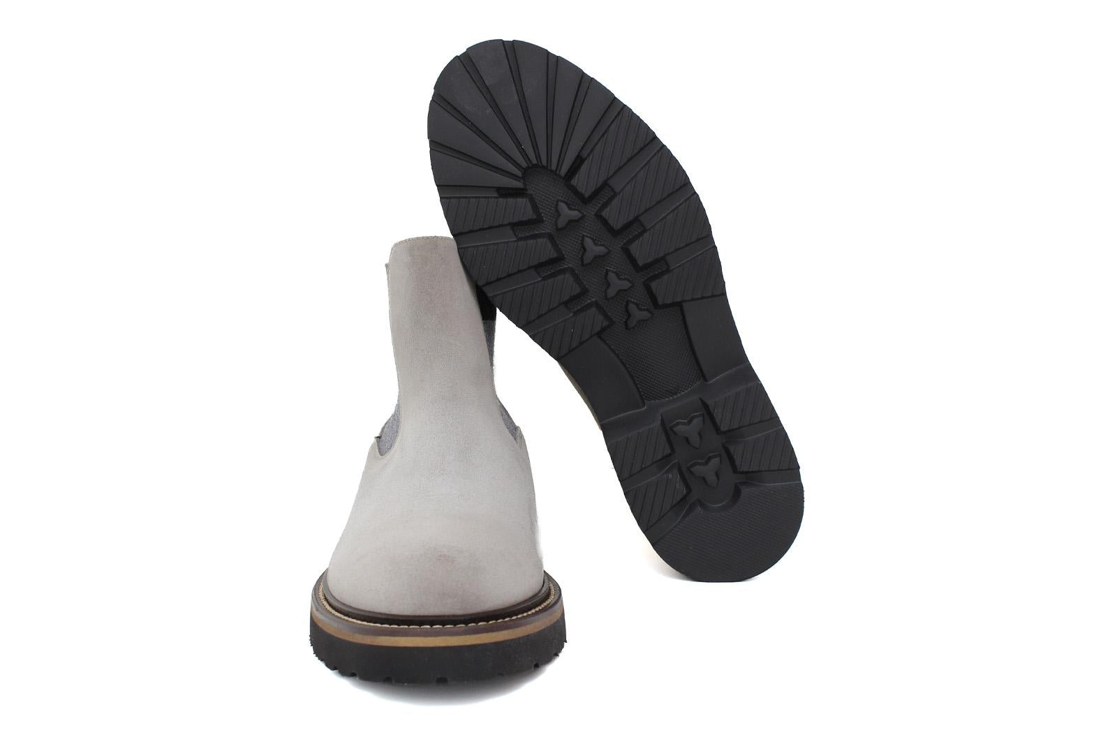 Beatles in camoscio color roccia e fondo in gomma leggera 9154CTPHSC 392 ROSSI 