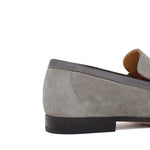 Mocassino con accessorio in suede color sabbia e fondo in cuoio con inserto antiscivolo 1465FLOOSS 67 ROSSI 