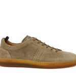 Sneaker in camoscio lavato sabbia  con  fondo in puro caucciù 275SALC 137 ROSSI 