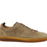 Sneaker in camoscio lavato sabbia  con  fondo in puro caucciù 275SALC 137 ROSSI 