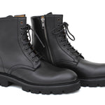 Anfibio donna in vitello nappato nero e fondo in gomma extralight D214PZVNE 37 ROSSI 