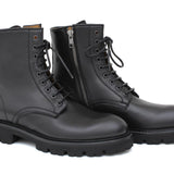 Anfibio donna in vitello nappato nero e fondo in gomma extralight D214PZVNE 37 ROSSI 