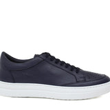 Sneaker in vitello bottalato color blu e fondo in gomma leggera 643VBOTTN 149 ROSSI 