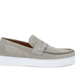 Slip on in camoscio colore  roccia e fondo in gomma leggera 1092FROC 405 ROSSI 