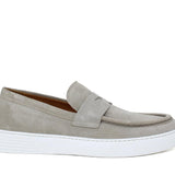 Slip on in camoscio colore  roccia e fondo in gomma leggera 1092FROC 405 ROSSI 