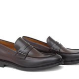 College in vitello a pieno fiore anticato color marrone e fondo in cuoio antiscivolo 1552SMM 199 ROSSI 