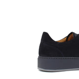 Sneaker stringata in suede blu con fondo in gomma tricolore 1043LHSBLU 36 ROSSI 