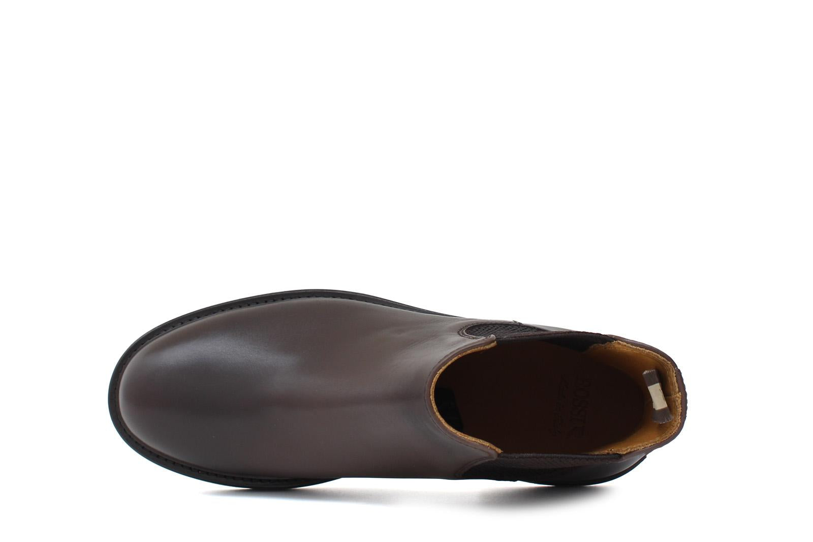 Beatles donna in vitello a pieno fiore marrone sfumato con fondo in gomma leggera D220PSMOC 19 ROSSI 