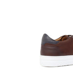 Sneaker traforata in vitello naturale marrone con fondo in gomma leggera 238DCAS 382  UN ROSSI 