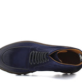 Stivaletto stringato in camoscio ingrassato navy e fondo in gomma leggera 119PRHSBLU 1063 ROSSI 