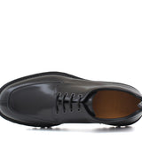 Derby in vitello spazzolato nero con fondo in gomma leggera 1203CNER 1117 ROSSI 