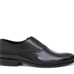 Francesina in vernice nero con fondo in cuoio 7607VN 87 ROSSI 