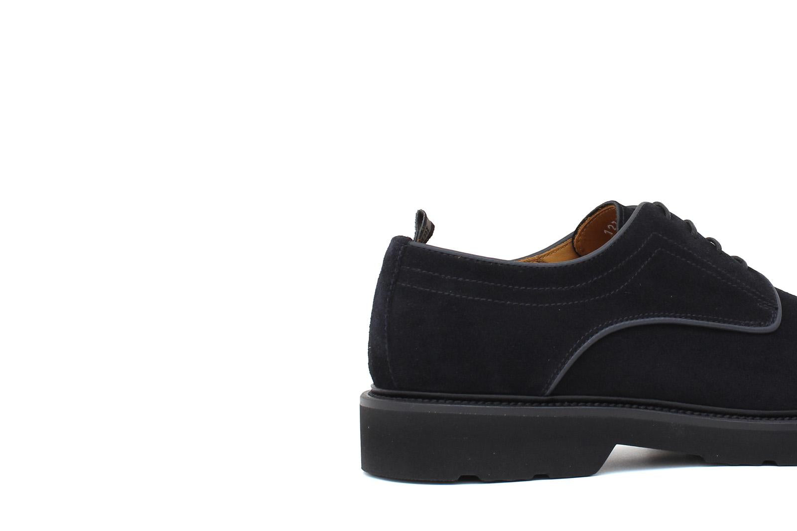 Derby in suede blu con fondo in gomma leggera 1279CHSSBLU 192 ROSSI 