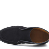 Polacchino con elastico centrale in camoscio ingrassato blu e fondo gomma leggera 1238PHSBLU 1141 ROSSI 