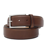 Cinta h 35 in vitello naturale marrone sfumato con fibbia nichel  satinato F0477NKDIXCAS 91 ROSSI 