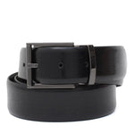 Cinta in vernice stampa mag nero h 35 con fibbia in canna di fucile F0304CFMAGN 105 ROSSI 