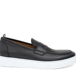 Slip on in vitello naturale blu  sfumato con fondo in gomma leggera 9688DNE 1134 ROSSI 