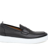 Slip on in vitello naturale blu  sfumato con fondo in gomma leggera 9688DNE 1134 ROSSI 