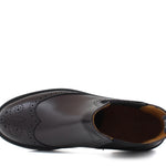 Beatles donna stile inglese in vitello spazzolato bordo' e fondo in gomma leggera D217PCBOR 22 ROSSI 