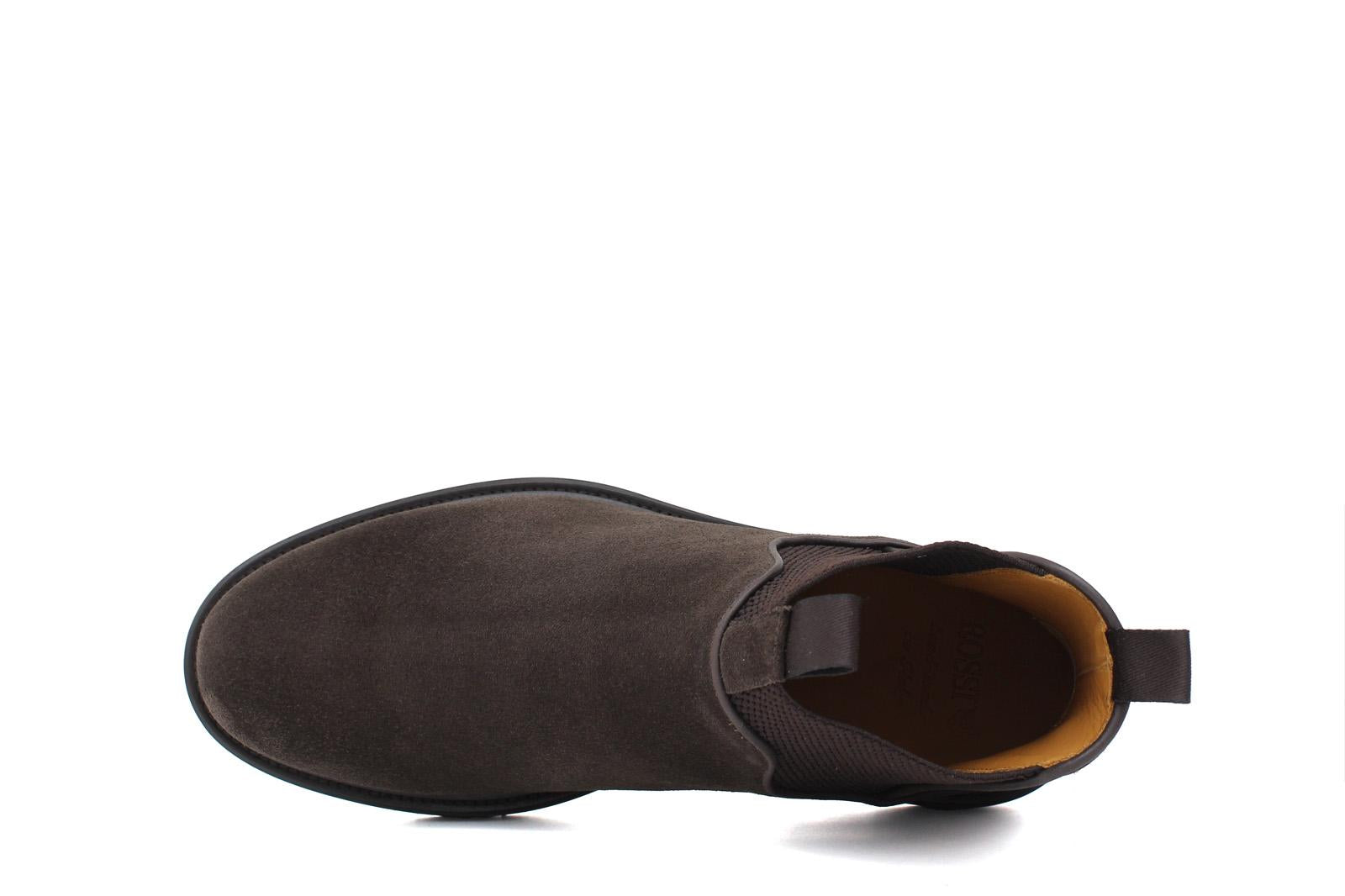 Stivaletto modello beatles in suede testa di moro  con fondo in gomma leggera 1281PCHSMO 173 ROSSI 