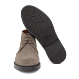 Polacchino stringato in camoscio color sabbia con fondo in gomma 084RHSBIS 150 ROSSI 