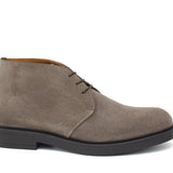 Polacchino stringato in camoscio color sabbia con fondo in gomma 084RHSBIS 150 ROSSI 