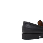 Mocassino in vitello a pieno fiore color nero con fondo in gomma leggera 6853GSNE 970 ROSSI 