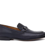 Mocassino con accessorio a sacchetto intero in vitello naturale blu sfumato con fondo cuoio antiscivolo 269DIXB 1016 ROSSI 