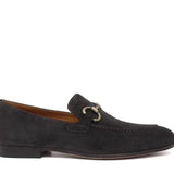 Mocassino con accessorio lavorazione sacchetto intero in camoscio t. moro e fondo cuoio con inserto cucito 8690CFPE 1041 ROSSI 