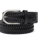 Cinta h 35 intreccio elasticizzato nero con fibbia canna di fucile satinato F0311CF5H5NE 106 ROSSI 