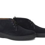 Polacchino stringato in camoscio ingrassato blu e fondo gomma leggera 1250PHSSBLU 298 ROSSI 