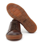 Sneakers in cervo vegetale anticato marrone con fondo in gomma 109CVMAR 1066 ROSSI 