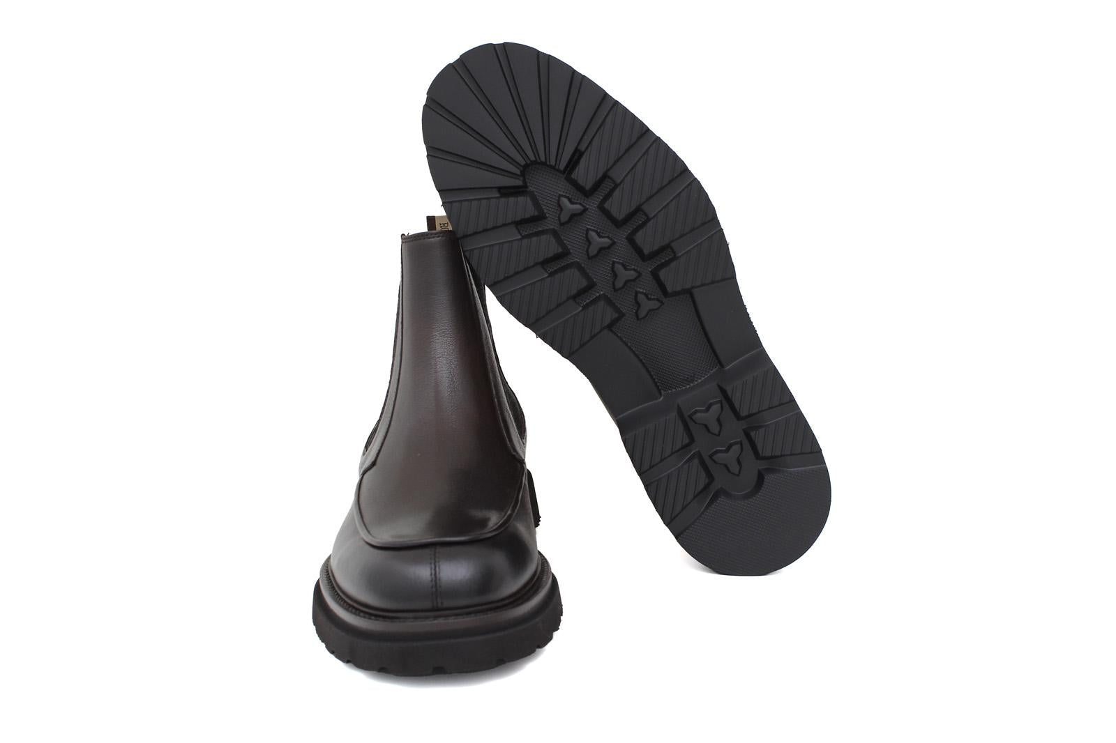 Beatles in pellame bufalo testa di moro sfumato con fondo in gomma leggera 1207PRTM 377 ROSSI 