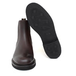 Beatles donna in vitello a pieno fiore marrone sfumato con fondo in gomma leggera D220PSMOC 19 ROSSI 