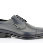 Derby con puntalino in vitello spazzolato blu sfumato con fondo in cuoio 5739BISURBLU 23 ROSSI 