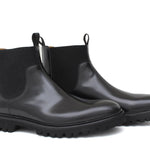 Stivaletto modello beatles in vitello spazzolato semilucido nero con fondo in gomma leggera 457PCALNE 177 ROSSI 