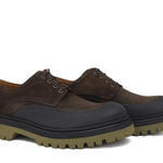 Derby  in camoscio ingrassato testa di moro, riporto in caucciù con fondo in gomma leggera 412HSQ 1046 ROSSI 