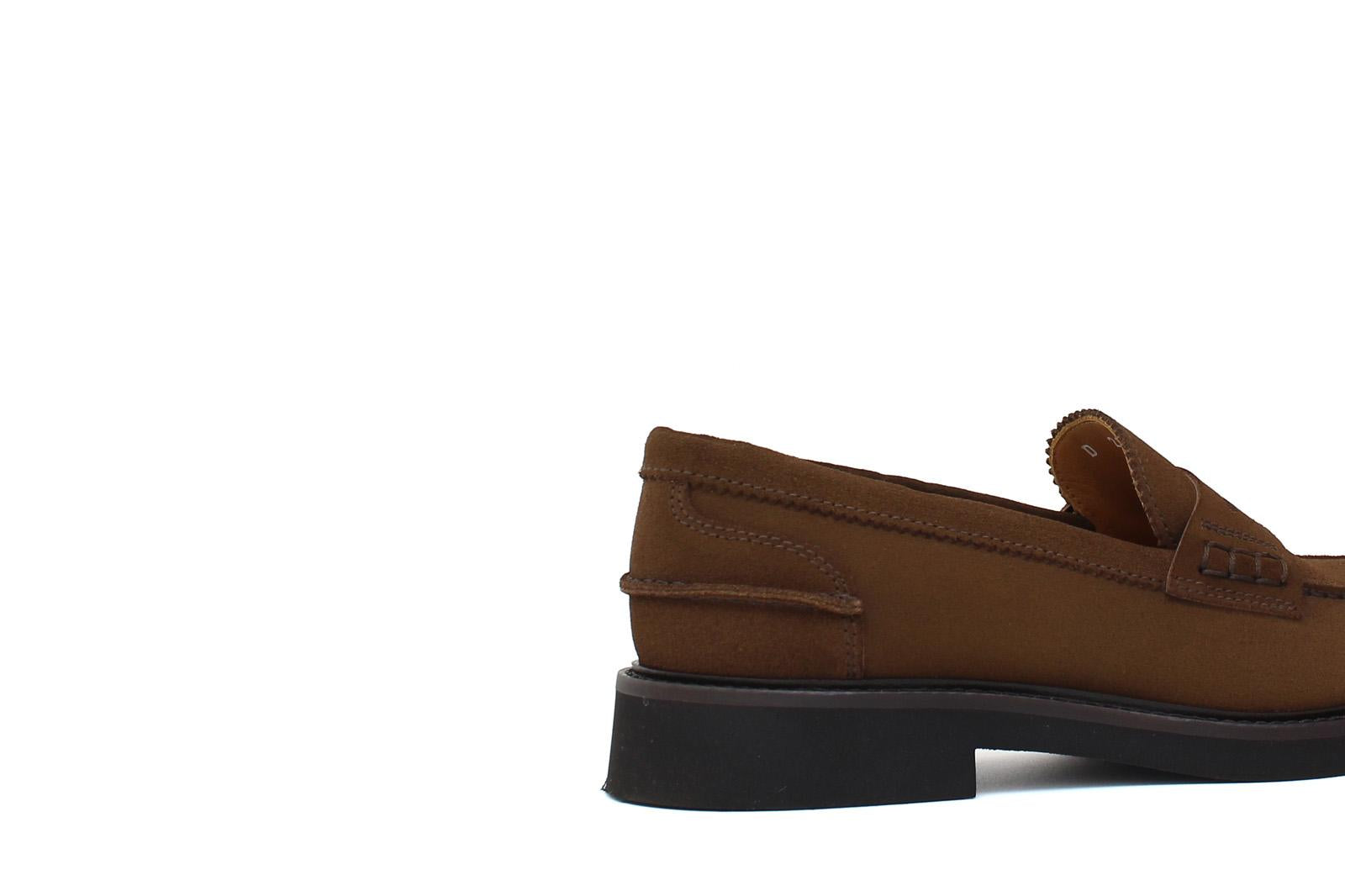 College donna in camoscio color bruciato e fondo in gomma leggera D201GCRIBRU 29 ROSSI 