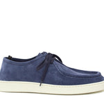 Sneaker modello ingegnere in camoscio lavato color jeans e fondo in gomma 1052FLOJE 607 ROSSI 