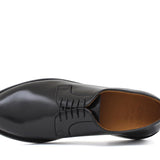 Derby in vitello spazzolato nero con fondo in cuoio antiscivolo 8699F202CN 97 ROSSI 