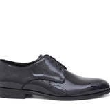 Derby in vernice blu scuro con fondo in cuoio 222VB 165 ROSSI 