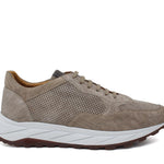 Sneaker  in camoscio traforato colore sabbia e fondo leggero Vibram 1010FLTCLO 504 ROSSI 