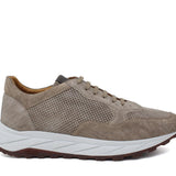 Sneaker  in camoscio traforato colore sabbia e fondo leggero Vibram 1010FLTCLO 504 ROSSI 