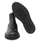 Stivaletto beatles in vitello a fiore nero e fondo in gomma leggera 9154CTPSN 1032 ROSSI 
