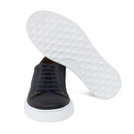 Sneaker in vitello naturale  traforato nel colore blu sfumato e fondo in gomma leggera 326DIXBLU 187 ROSSI 