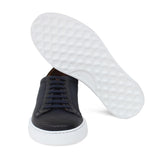 Sneaker in vitello naturale  traforato nel colore blu sfumato e fondo in gomma leggera 326DIXBLU 187 ROSSI 
