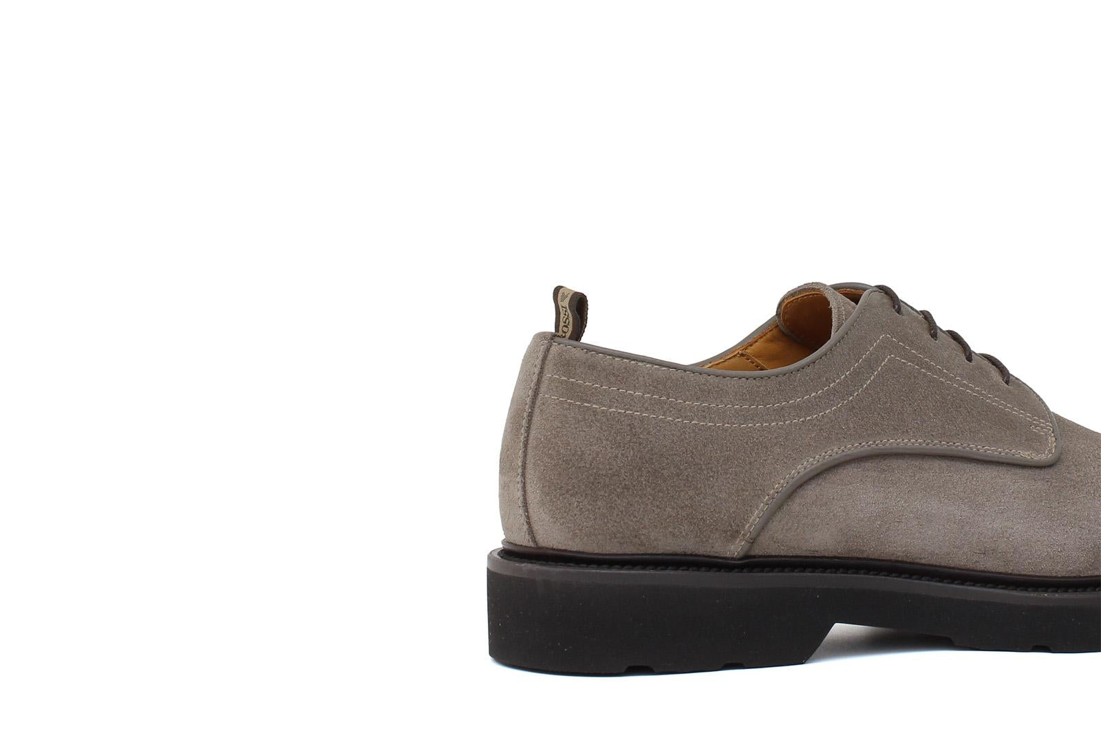 Derby in suede color sabbia  con fondo in gomma leggera 1279CHSBIS 299 ROSSI 