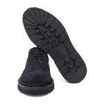 Derby in suede color blu e fondo in gomma leggera 9265HSBLU 1142 ROSSI 