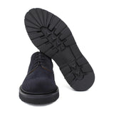 Derby in suede color blu e fondo in gomma leggera 9265HSBLU 1142 ROSSI 